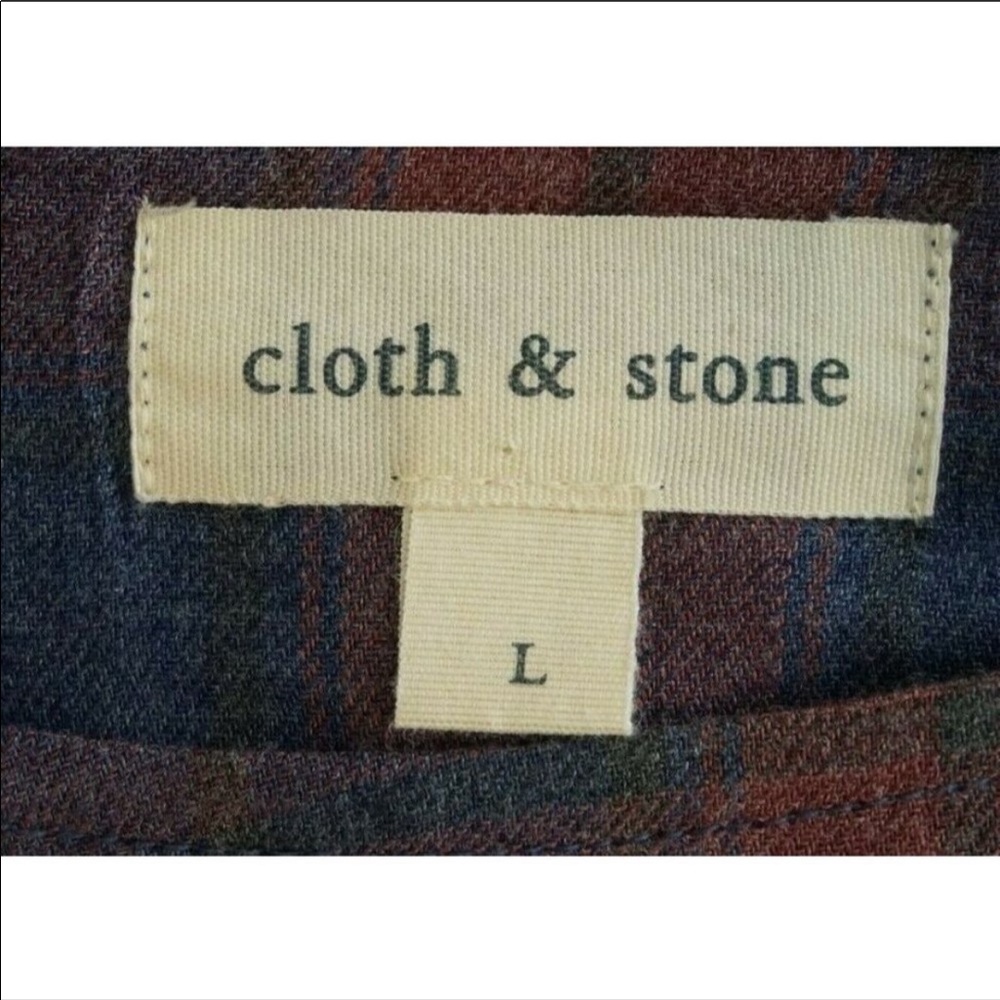 Cloth Stone Large Blouse Shirt Lace Up Split Back - Picture 4 of 6